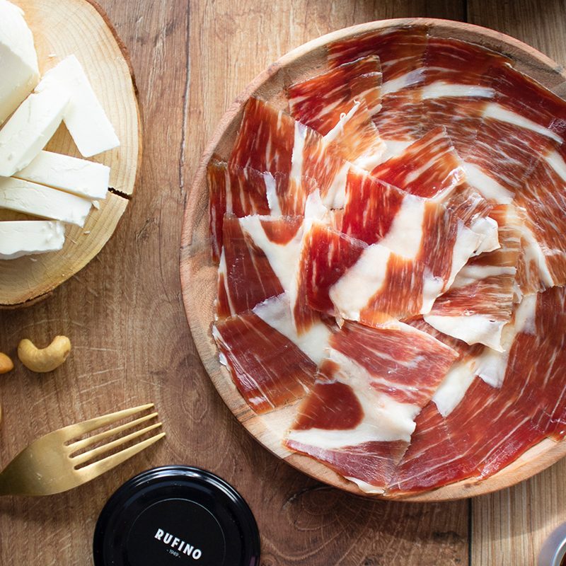 Jamón de Cebo 50% Ibérico Cortado a Cuchillo. 100 gr