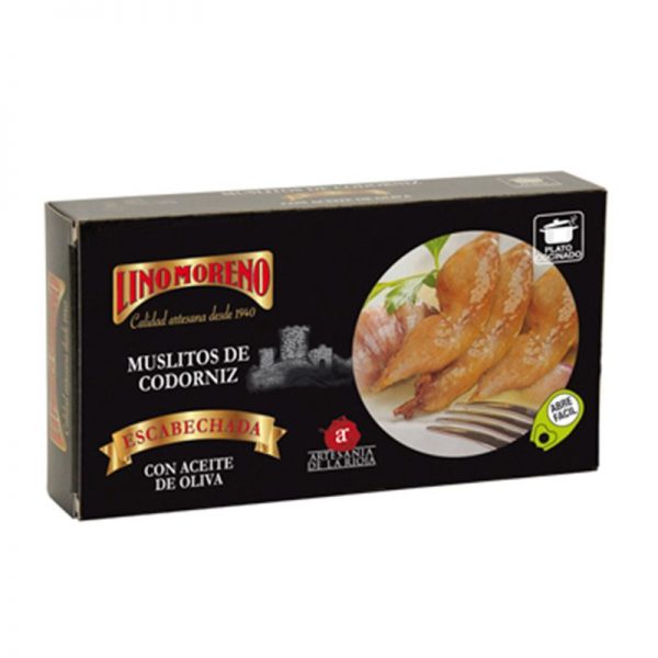 Muslitos de Codorniz Escabechados en AOVE. 250 gr