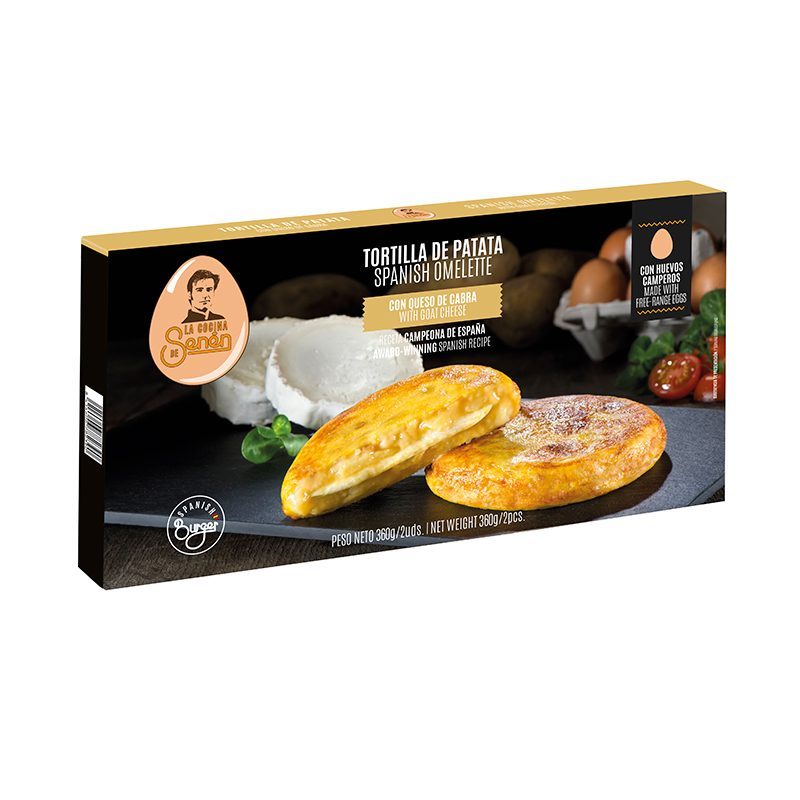 Tortilla Baby rellena de Queso de Cabra. 180 gr x 2